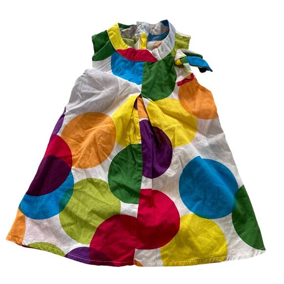 Anan Girls' Multicolor Polkadot Dress - Size 7 - Picture 1 of 9